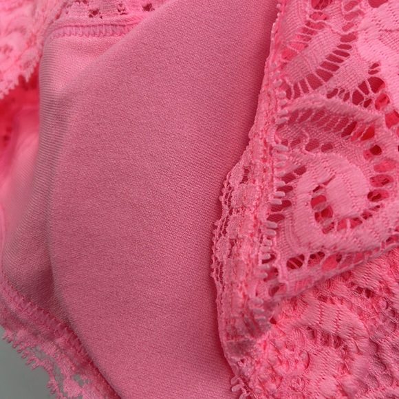 SEAMLESS STRETCH LACE BRA TOP REMOVABLE BRA PADS S/M L/XL NEW MINT PULL-On - Picture 6 of 13